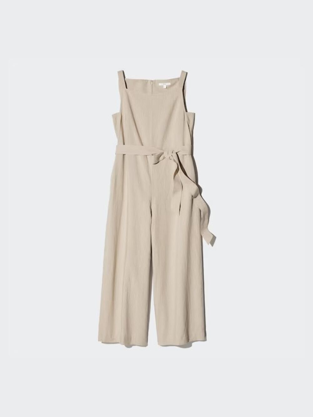 Linen Blend Jumpsuit Striped in Natural M
